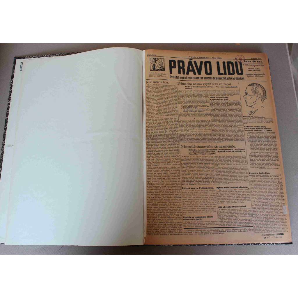 Právo lidu 1932, roč. XLI (říjen) (noviny, deník, první republika, sociální demokracie, mj. Právo lidu před 35. lety, Zemětřesení Řecko, Místo Stalina tříčlenné direktorium?, K 28. říjnu, Braun k HIndenburgovi, Vláda odstoupila)