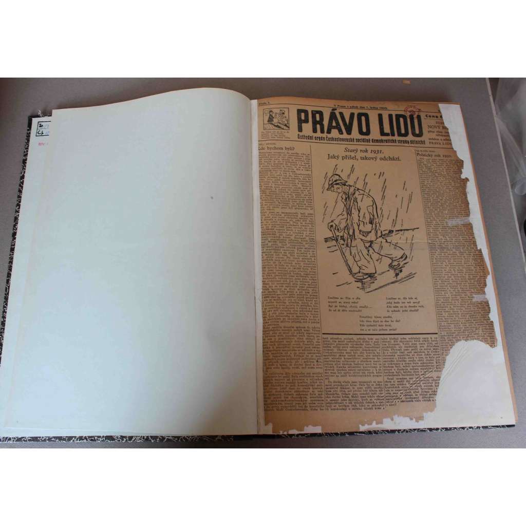 Právo lidu 1932, roč. XLI (leden) (noviny, deník, první republika, sociální demokracie, mj. Gandhí byl zatčen, Před lausannskou konferencí, Hitlerova návštěva Hindenburga, Boj o reparace, Hoover o nutnosti úpravy dluhů)
