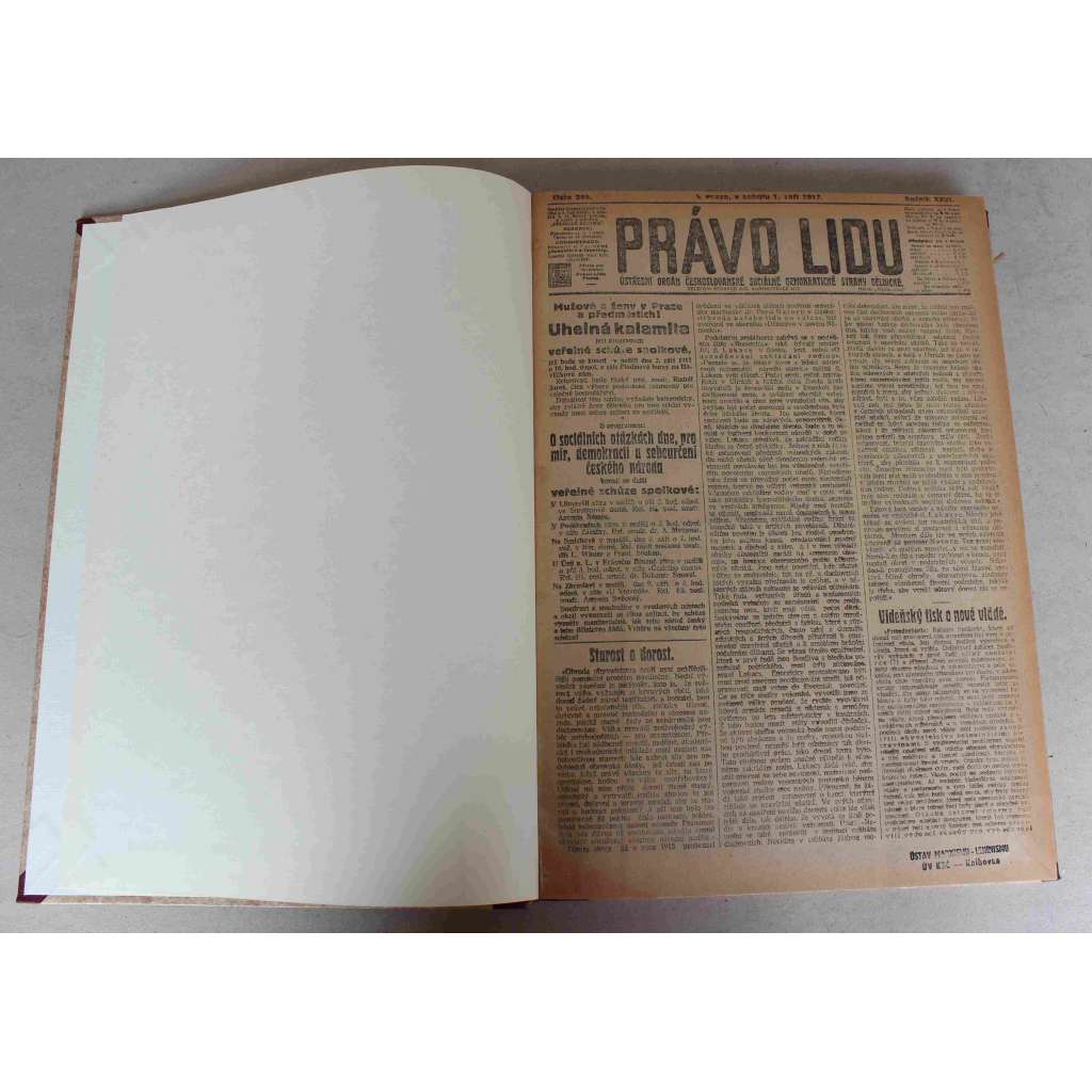 Právo lidu 1917, roč. XXVI (září) (noviny, deník, první světová válka, sociální demokracie, mj. Ruská protirevoluce zdolána?, Kdo nese vinu na válce?, Amerika ve válce, Rusko demokratickou republikou, Car Mikuláš chtěl uzavříti spolek s Německem) Právo lidu 1917, roč. XXVI (září) (noviny, deník, první světová válka, sociální demokracie, mj. Ruská protirevoluce zdolána?, Kdo nese vinu na válce?, Amerika ve válce, Rusko demokratickou republikou, Car Mikuláš chtěl uzavříti spolek s Německem)