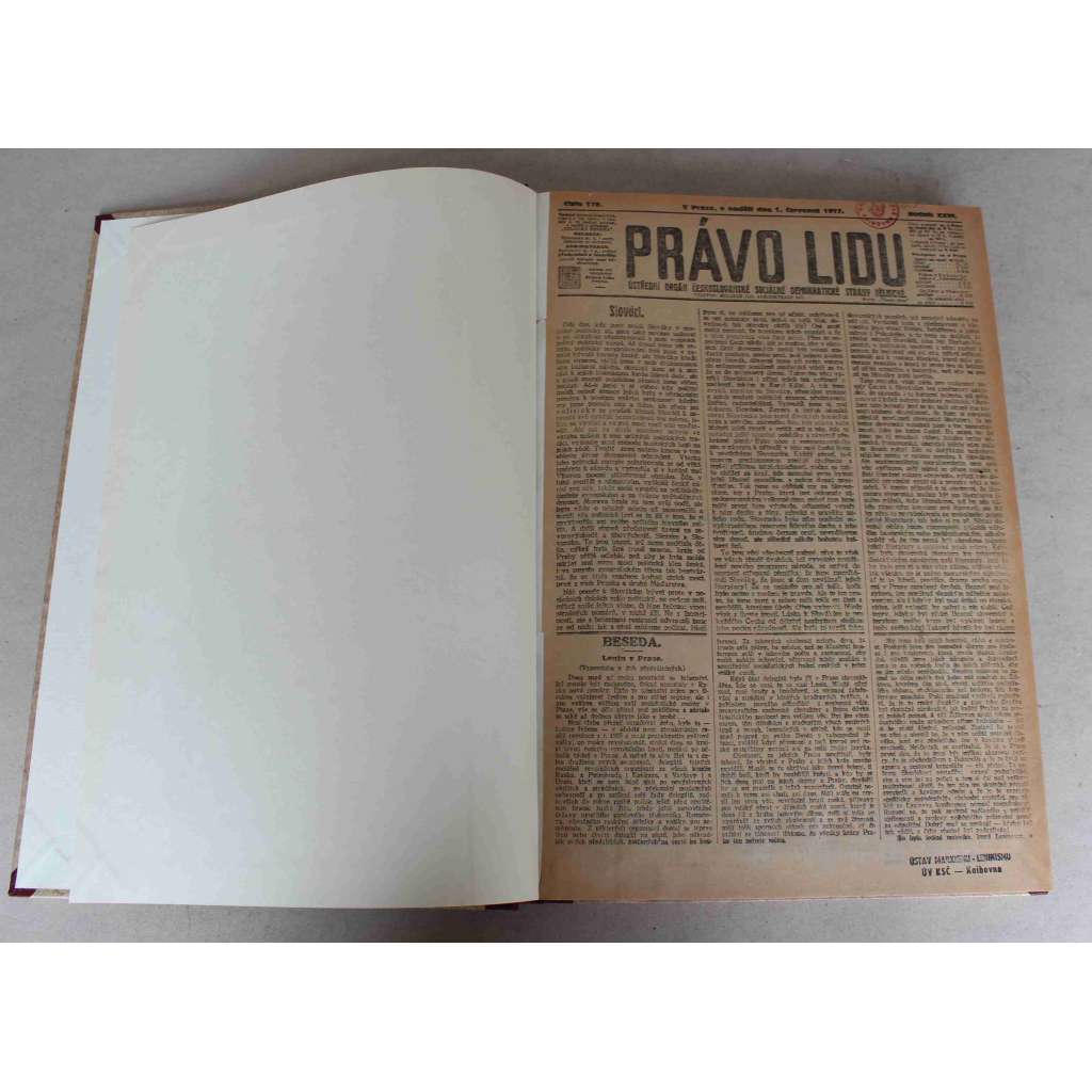 Právo lidu 1917, roč. XXVI (červenec) (noviny, deník, první světová válka, sociální demokracie, mj. Lenin v Praze, Řecko ve víru světové války, Ruská ofensiva zahájena, Amnestie [Kramář, Rašín], Říšský kancléř na odstupu, Zákopové boje)
