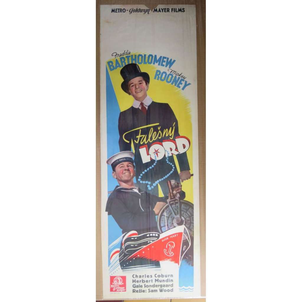 Falešný lord( USA,filmový plakát 1938