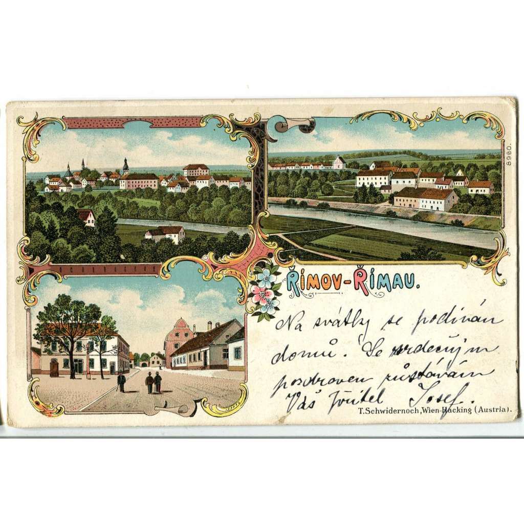 Římov, České Budějovice, litografie