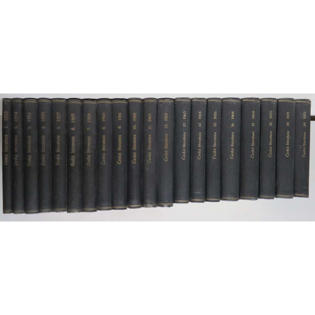 Česká literatura - Časopis pro literární vědu 1953-1972 (20 svazků - literární věda, historie; poezie próza) HOL