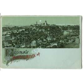 Nové Město nad Metují, Náchod,,litografie
