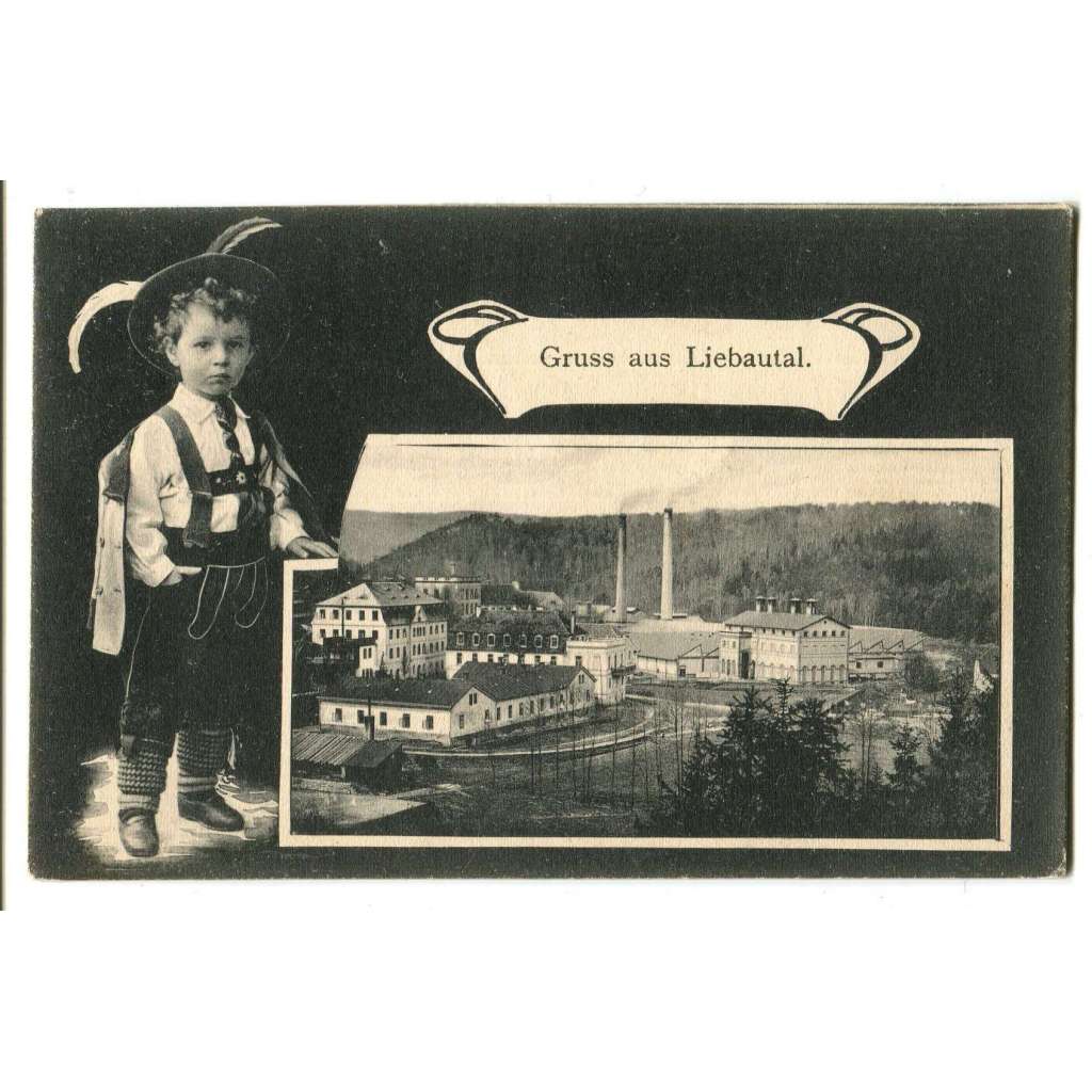Libavské údolí, Sokolov, továrna, koláž