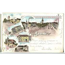 Budyně nad Ohří, Litoměřice, litografie