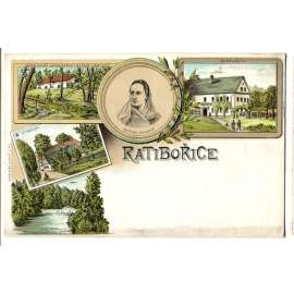 Ratibořice, Česká Skalice, Náchod, litografie.