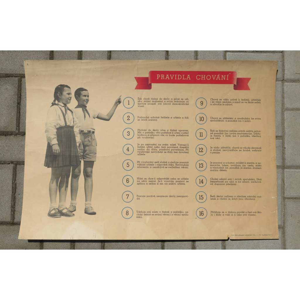 Pravidla chování - školní plakát