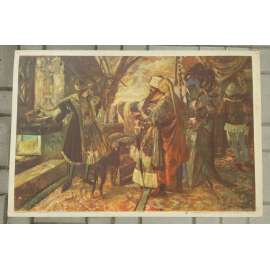 Zajetí krále Václava IV. - dějepis - školní plakát - výukový obraz