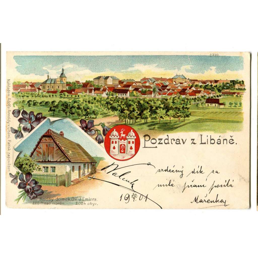 Libáň, Jičín, litografie