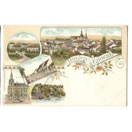 Choceň, Ústí nad Orlicí, litografie.
