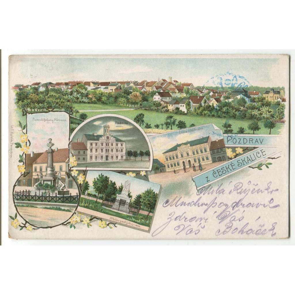 Česká Skalice, Náchod, litografie