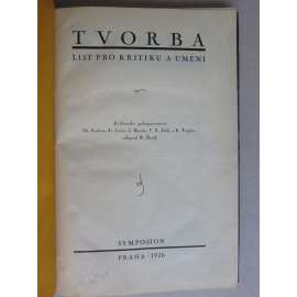 Tvorba, list pro kritiku a umění - 1926