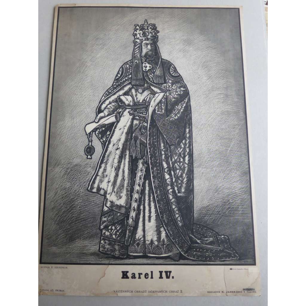 Karel IV, český král - školní plakát