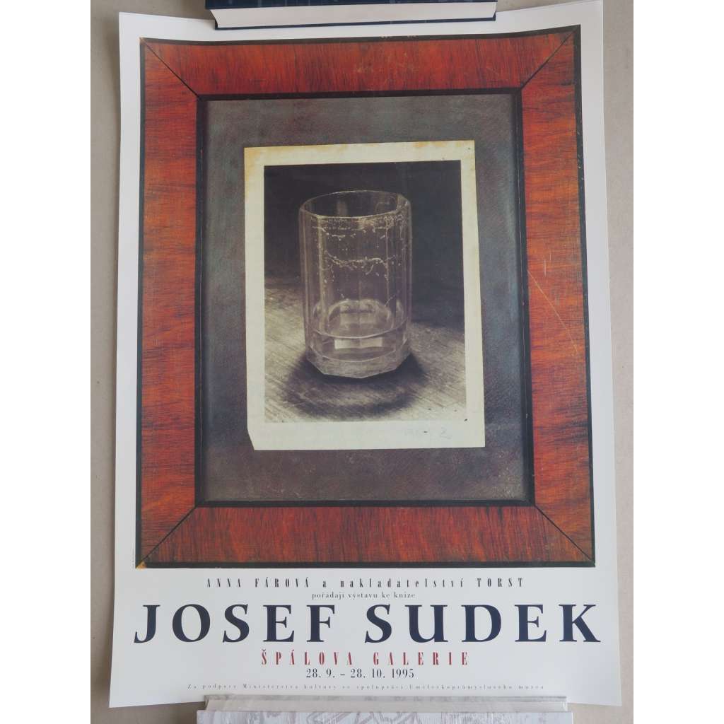 Josef Sudek - plakát z výstavy fotografií (1995) (sklenice)