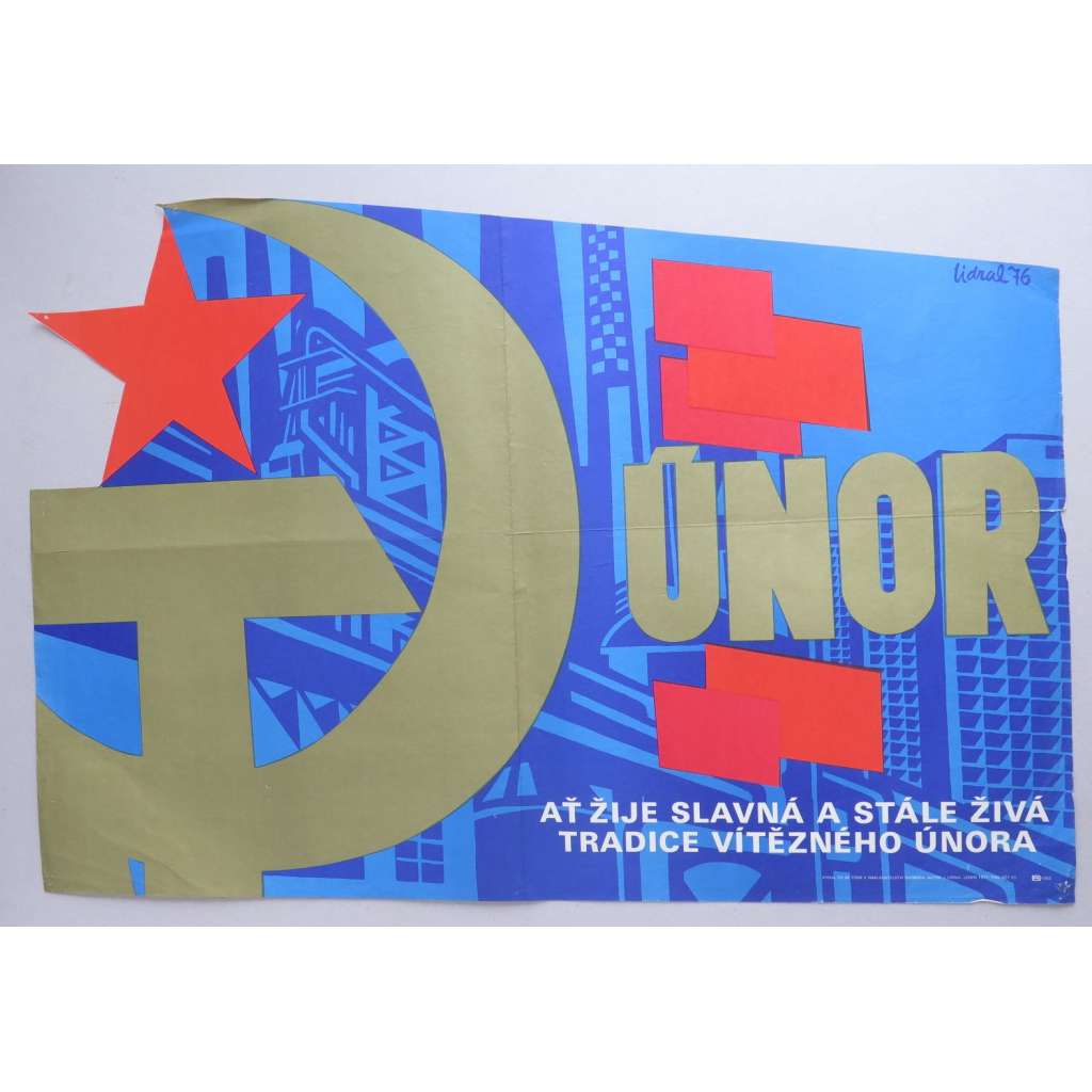 Plakát - Vítězný únor - komunismus, propaganda