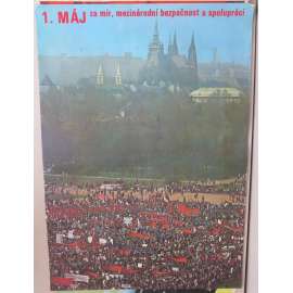 Plakát - 1. máj - komunismus, propaganda