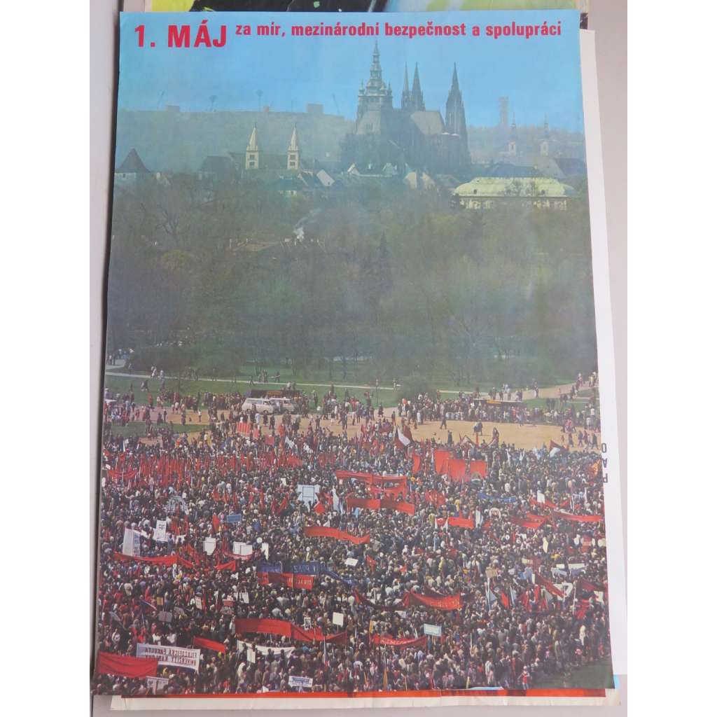 Plakát - 1. máj - komunismus, propaganda