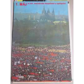Plakát - 1. máj - komunismus, propaganda