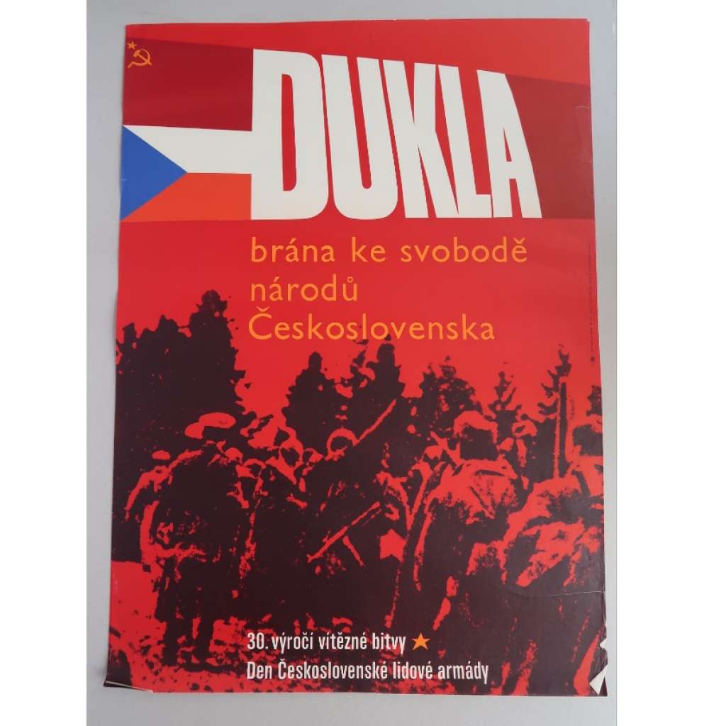 Plakát - Dukla - den armády - komunismus, propaganda