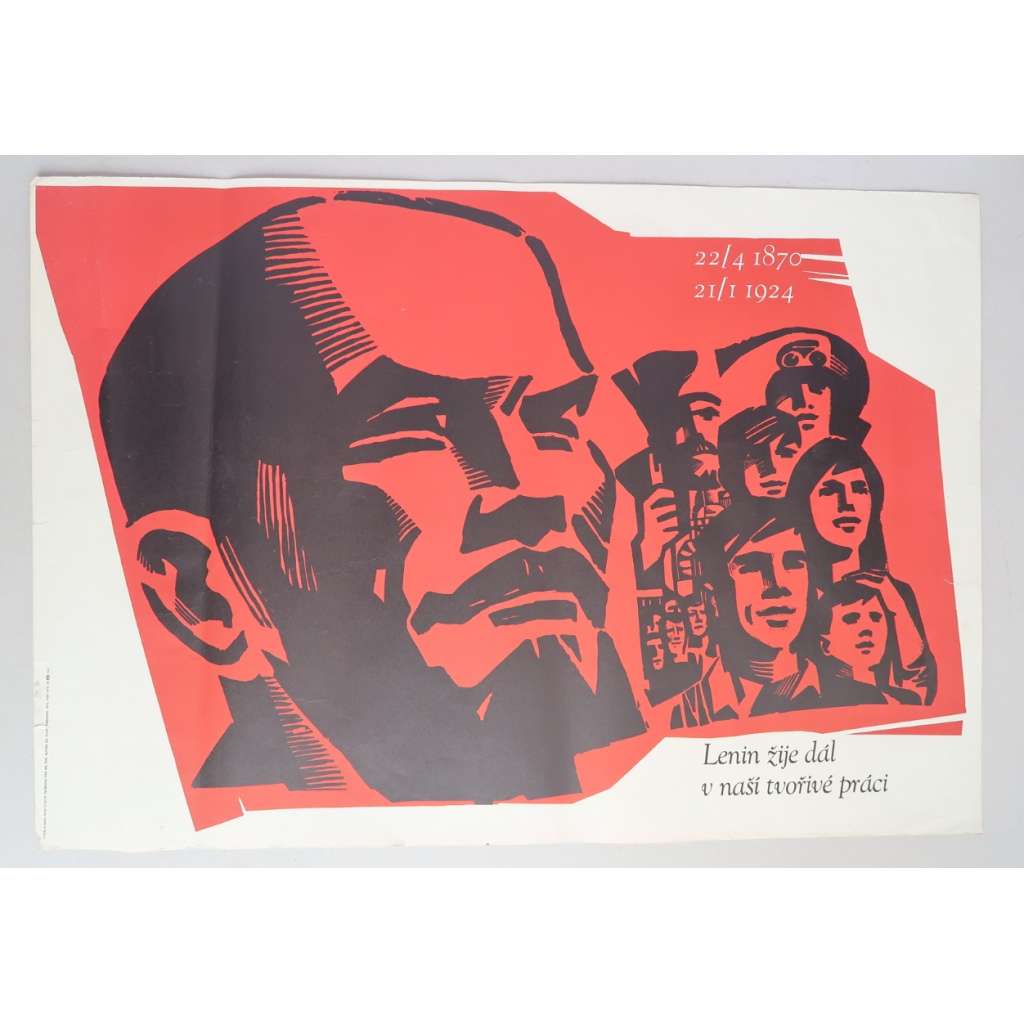 Plakát - Lenin - komunismus, propaganda