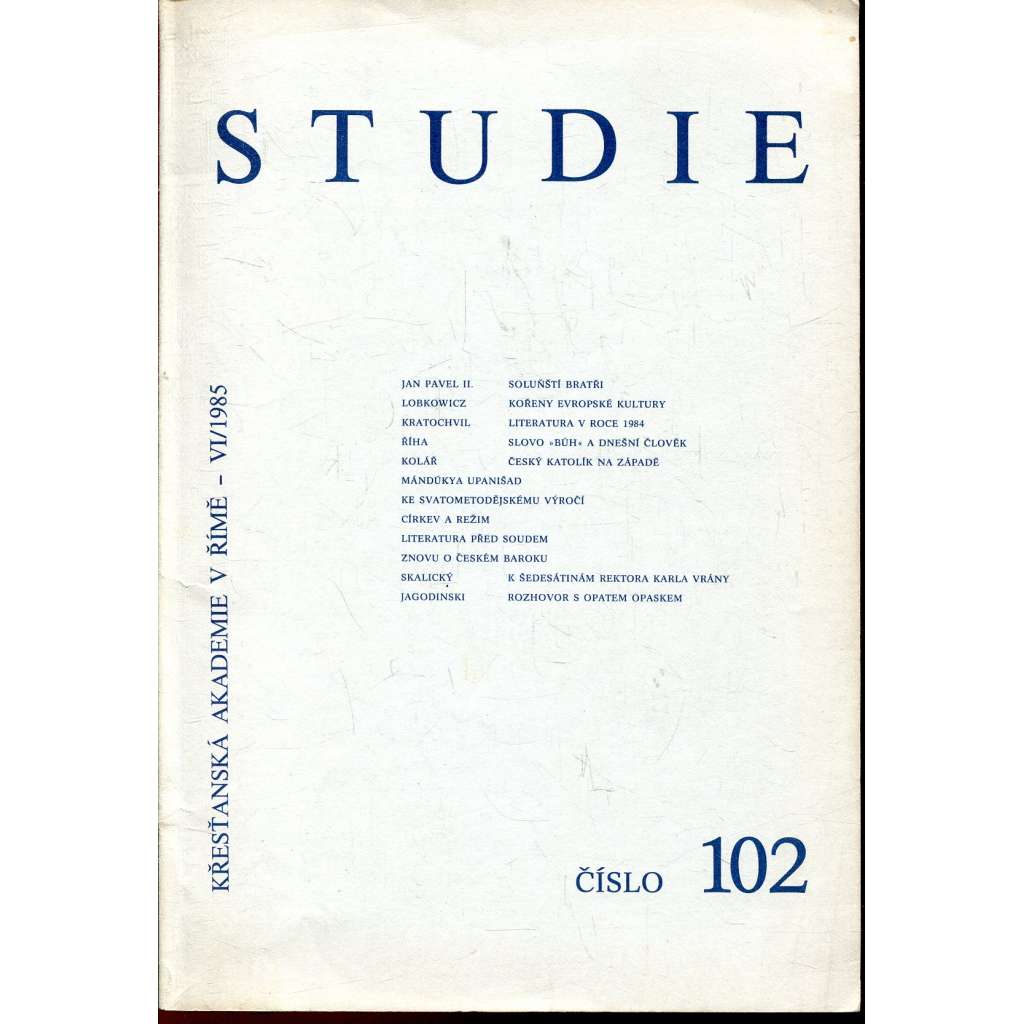 Studie, číslo 102 (exilové vydání)