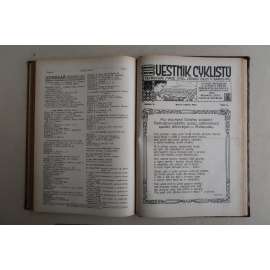 VĚSTNÍK CYKLISTŮ roč. 1-5 (5 ročníků z let 1908-1913)[kolo bicykl cyklistika velocipéd] List českoslovanského svazu cyklistických spolků dělnických v Rakousku.