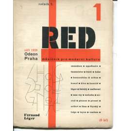 ReD, ročník 2., číslo 1/1928. Měsíčník pro moderní kulturu (Revue Svazu Moderní Kultury "Devětsil" Praha )