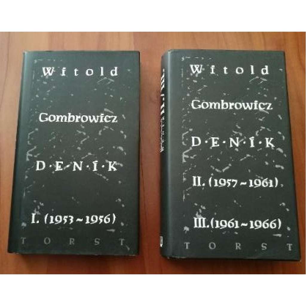 Deník I. (1953-1956), II. (1957-1961), III. (1961-1966) - Gombrowicz - KOMPLET (tři díly ve dvou svazcích)