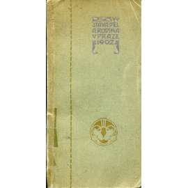 Katalog výstavy děl sochaře Aug. Rodina v Praze [Auguste Rodin, francouzský sochař; zahrada Kinských v Praze 1902]