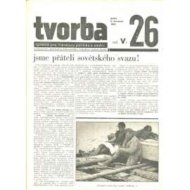 Tvorba, ročník V. (3.7.1930). Týdeník pro literaturu, politiku a umění (časopis)