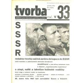 Tvorba, ročník V. (21.8.1930). Týdeník pro literaturu, politiku a umění (časopis)