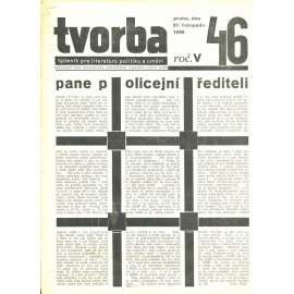Tvorba, ročník V. (27.11.1930). Týdeník pro literaturu, politiku a umění (časopis)