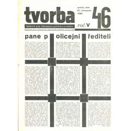 Tvorba, ročník V. (27.11.1930). Týdeník pro literaturu, politiku a umění (časopis)