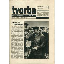 Tvorba, ročník XIV. (26.7.1945). Týdeník pro literaturu a politiku (časopis)