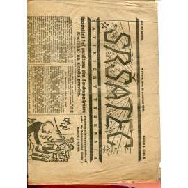 Sršatec, ročník I., číslo 8/1920. Satirický týdenník (časopis, noviny) - pošk.