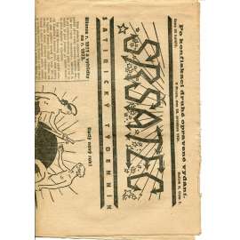 Sršatec, ročník II., číslo 7/1921. Satirický týdenník (časopis, noviny)