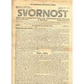 Svornost, ročník I., číslo 47/1923 (1. republika, noviny)
