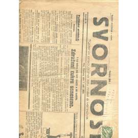 Svornost, ročník VI., číslo 36/1928 (1. republika, noviny)