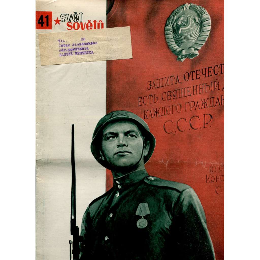Svět sovětů, ročník XIII., číslo 41/1950 (časopis, noviny)
