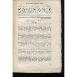 Komunismus, ročník II., číslo 17-18/1923. Revue pro komunistickou teorii a praksi (1. republika, noviny, časopis)