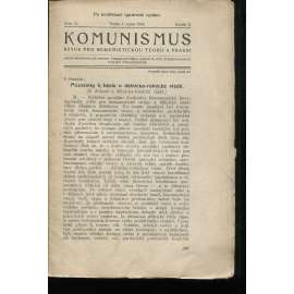 Komunismus, ročník II., číslo 13/1923. Revue pro komunistickou teorii a praksi (1. republika, noviny, časopis)