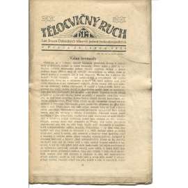 Tělocvičný ruch. Ročník XIV., číslo 2/1920. List svazu dělnických tělocvičných jednot československých (1. republika, staré noviny)