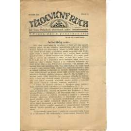 Tělocvičný ruch. Ročník XIX, číslo 23/1925. List svazu dělnických tělocvičných jednot československých (1. republika, staré noviny)