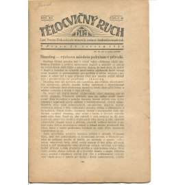 Tělocvičný ruch. Ročník XIV., číslo 12/1920. List svazu dělnických tělocvičných jednot československých (1. republika, staré noviny)