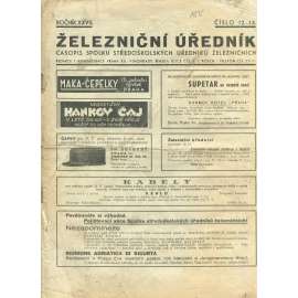 Železniční úředník, ročník XXVII., číslo 12-13/1839. Časopis spolku středoškolských úředníků železničních (časopis, noviny)