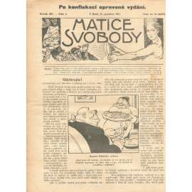 Matice svobody, ročník XIII., číslo 2/1911 (staré noviny)