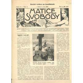 Matice svobody, ročník IX., číslo 18/1908 (staré noviny)