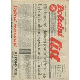 Polední list, ročník V., číslo 238/1931 (1. republika, noviny)