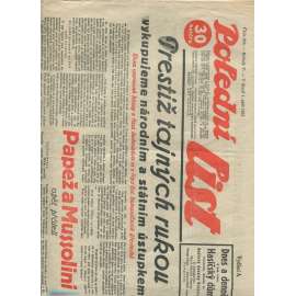 Polední list, ročník V., číslo 243/1931 (1. republika, noviny)